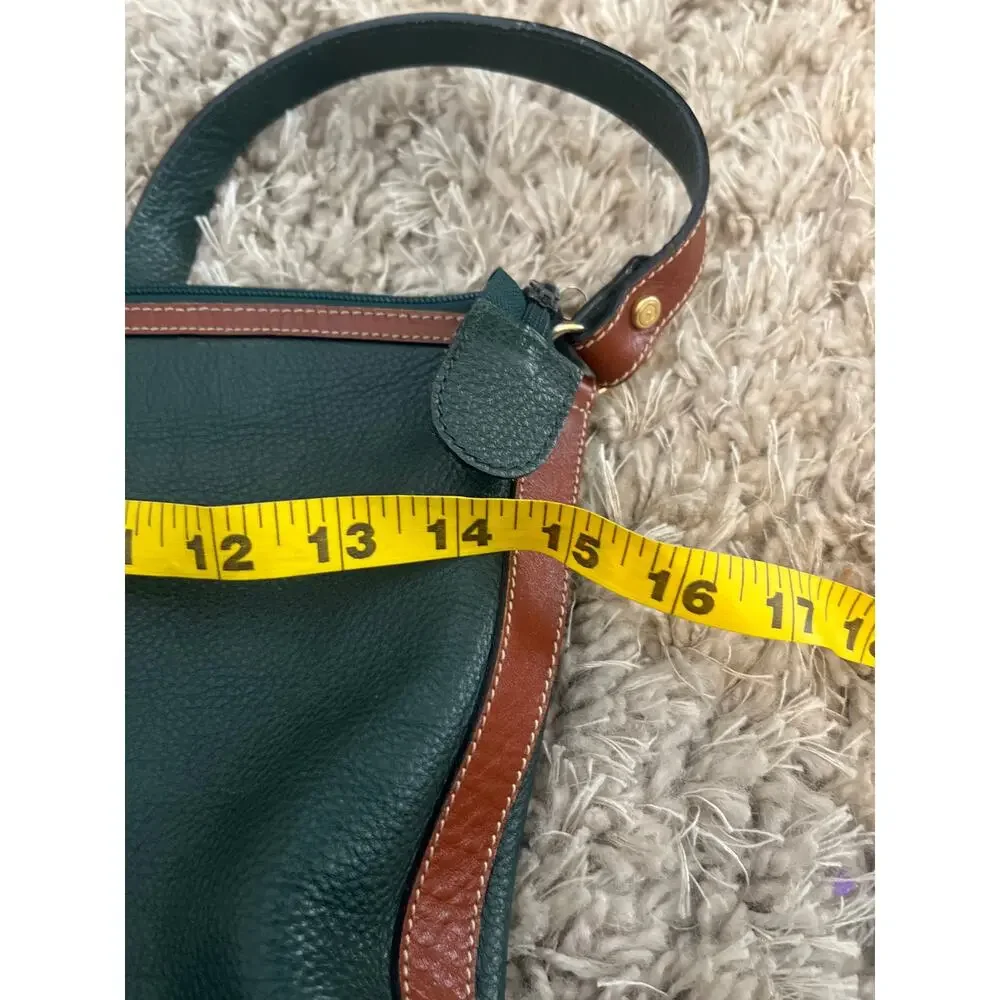 Vintage Bally leather two-tone shoulder  crossbody bag  with brown trim